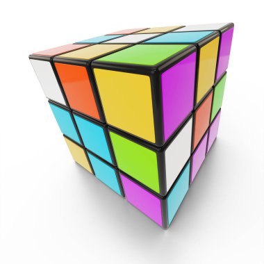 rubik küp bulmaca çözüm sembolü