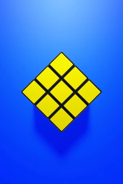 Rubik's cube puzzle solution symbol — Stock Photo, Image