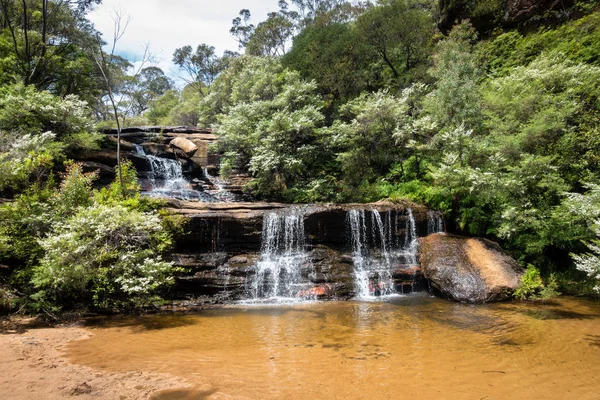 Wasserfall in den Blue Mountains Australien — Stockfoto