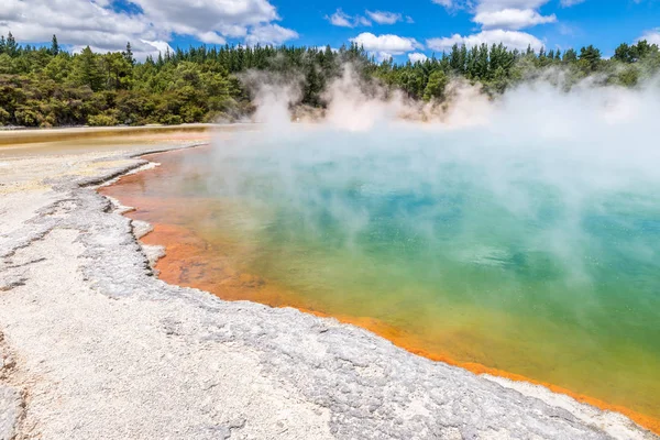 Lago espumante quente na Nova Zelândia Imagens De Bancos De Imagens Sem Royalties