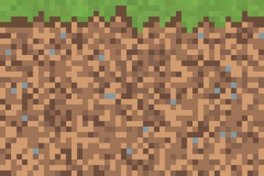 Çim ile 8 bit zemin