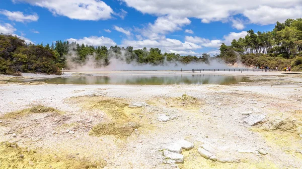Геотермальна активність в Роторуа в Новій Зеландії — стокове фото