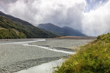 Güney Yeni Zelanda dramatik manzara sahne Arthur 's Pass