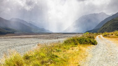 Güney Yeni Zelanda dramatik manzara sahne Arthur 's Pass