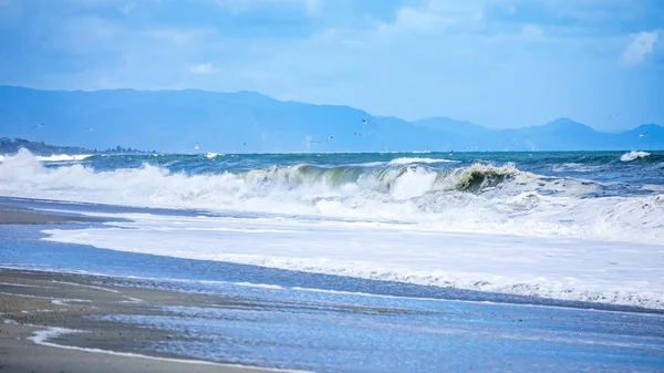 Tempestoso oceano scenario sfondo — Foto Stock