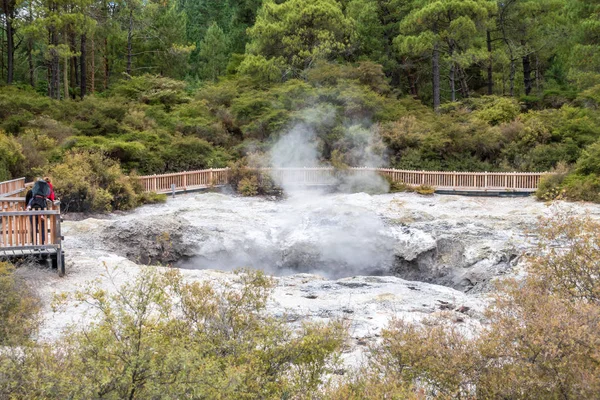 Geothermal activity at Rotorua in New Zealand — Stock Photo, Image