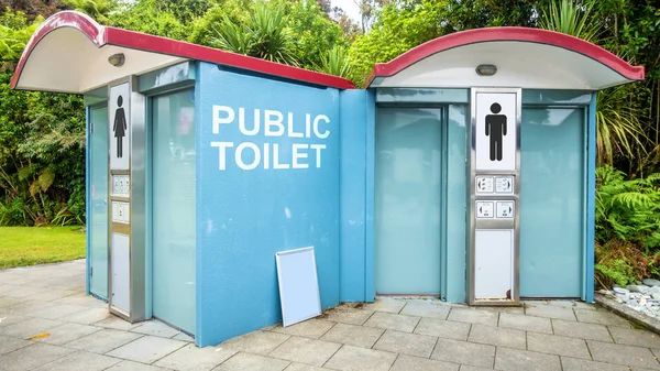 Publiczna Toaleta w Nowej Zelandii — Zdjęcie stockowe