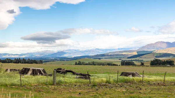 Ландшафтні пейзажі у Південній Новій Зеландії — стокове фото