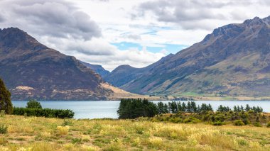 Lake Te Anau, Yeni Zelanda 'da manzara