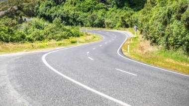 Güney Yeni Zelanda yol manzarası