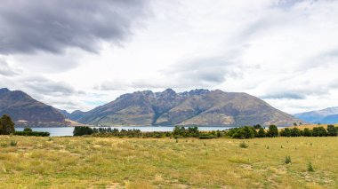 Lake Te Anau, Yeni Zelanda 'da manzara