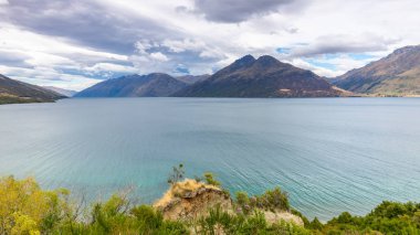 Lake Te Anau, Yeni Zelanda 'da manzara