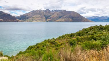 Lake Te Anau, Yeni Zelanda 'da manzara