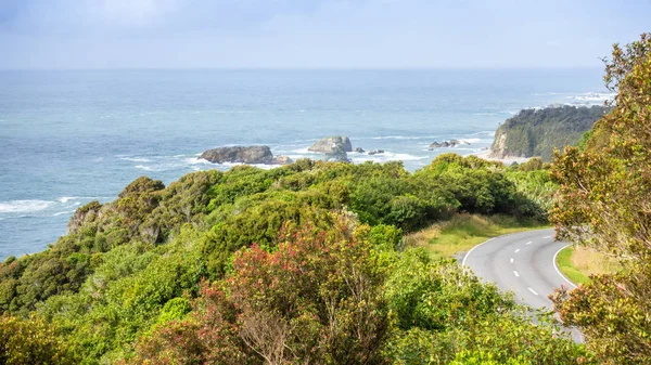 Paisaje de carreteras en el sur de Nueva Zelanda —  Fotos de Stock