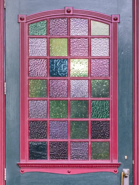 Colorful door window — Stock Photo, Image