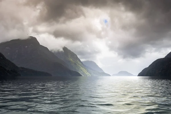 Sonido dudoso Parque Nacional Fiordland Impresiones Nueva Zelanda —  Fotos de Stock