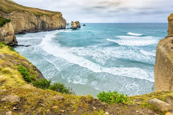 Tunnel Beach Nueva Zelanda — Foto de Stock