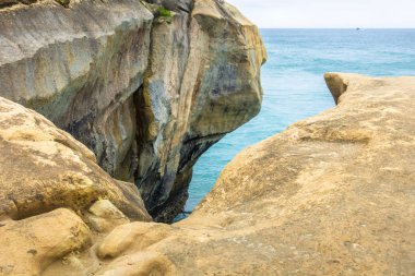 Tunnel Beach Yeni Zelanda