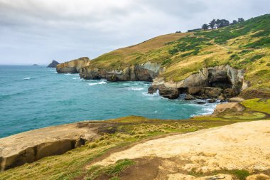 Tunnel Beach Yeni Zelanda