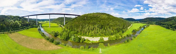 Neckar Viaduct v Weitingenu — Stock fotografie