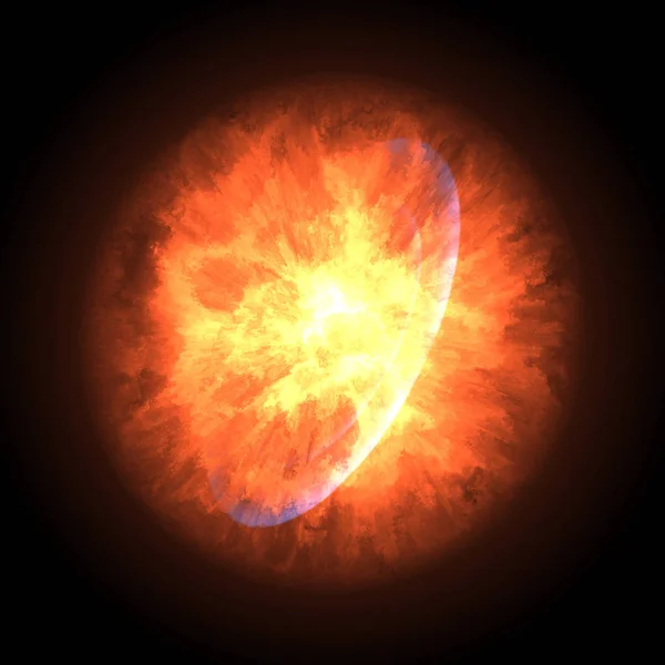 Supernova-Explosion im All — Stockfoto