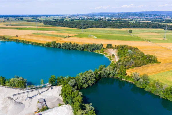 Aerial view of Kaiserstuhl area south Germany — Stock Photo, Image