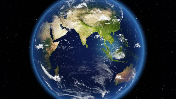 Planeta Tierra hecho con texturas de NASA — Foto de Stock