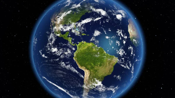 Planeet aarde gedaan met Nasa texturen — Stockfoto