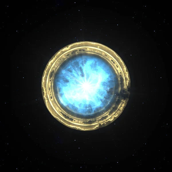 Wybuch supernowej w przestrzeni — Zdjęcie stockowe