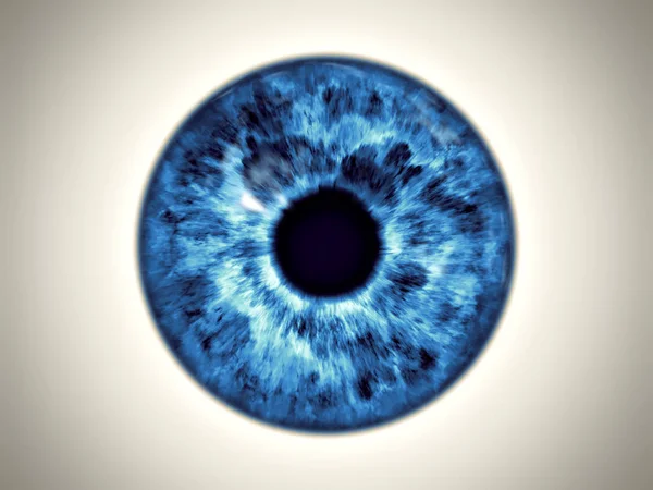 Blue eye iris — Stock Photo, Image