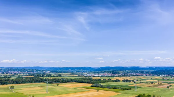 Letecký pohled na Kaiserstuhlův areál v jižním Německu — Stock fotografie