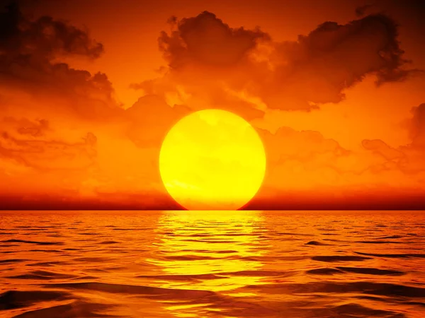 Μεγάλη sooting ταπετσαρία ηλιοβασίλεμα — Φωτογραφία Αρχείου