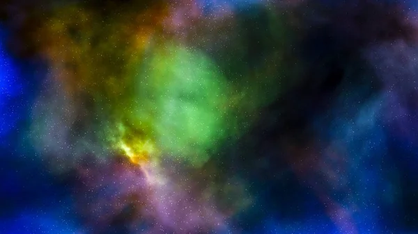 Yıldızlar ve nebula ile gece gökyüzü — Stok fotoğraf
