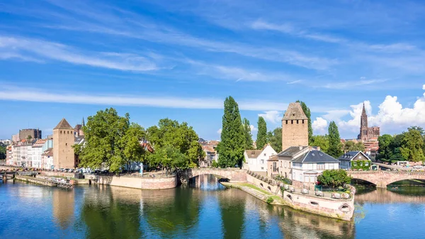 Strasbourg manzaralı su kuleleri — Stok fotoğraf