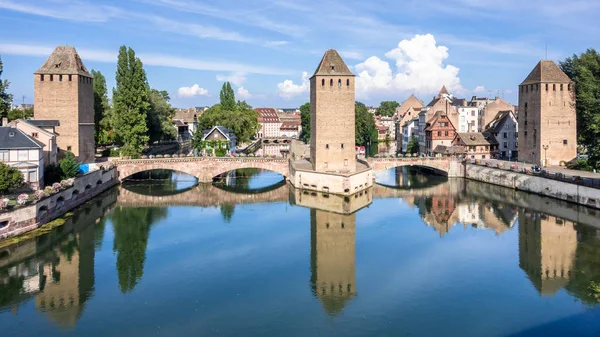 Strasbourg manzaralı su kuleleri — Stok fotoğraf