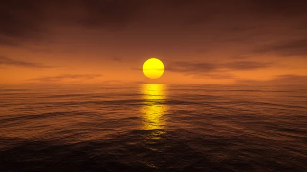 A sunset over the sea — Stock Photo, Image