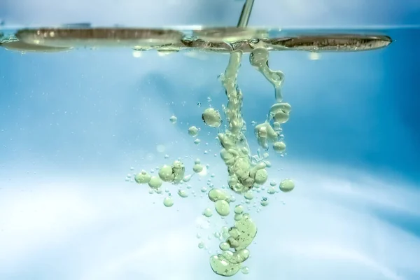 Νερό λάδι φυσαλίδες φόντο — Φωτογραφία Αρχείου