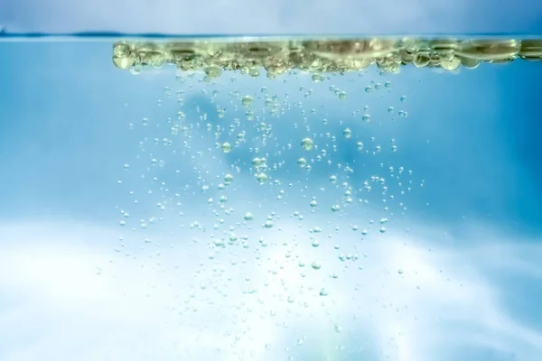 Vatten olja bubblor bakgrund — Stockfoto