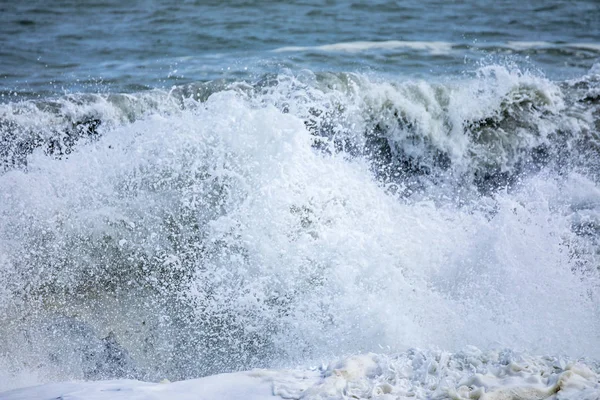 暴风雨般的海景背景 — 图库照片