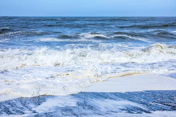 Stormiga havet landskap bakgrund — Stockfoto