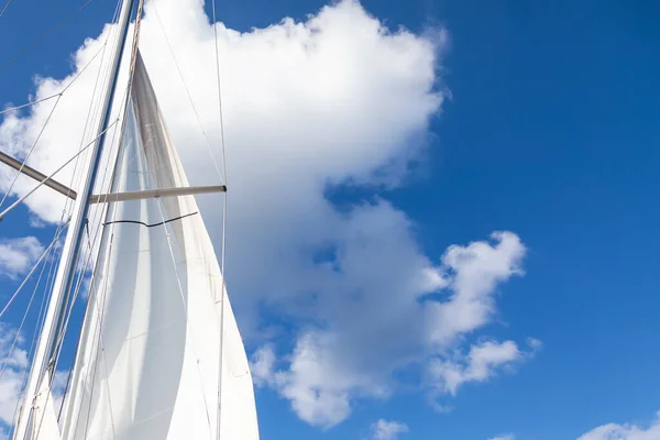 セーリングボートの帆の背景 — ストック写真