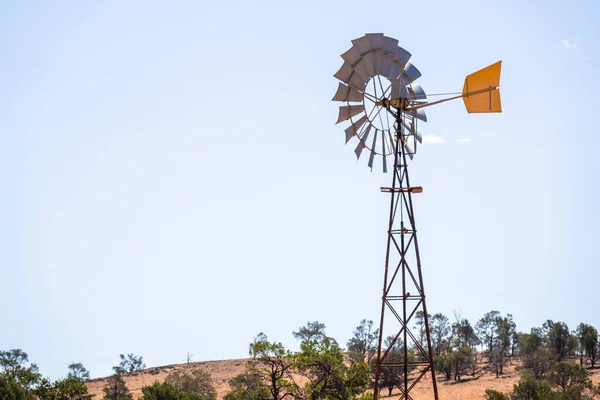 Uma Imagem Moinho Vento Típico Austrália — Fotografia de Stock