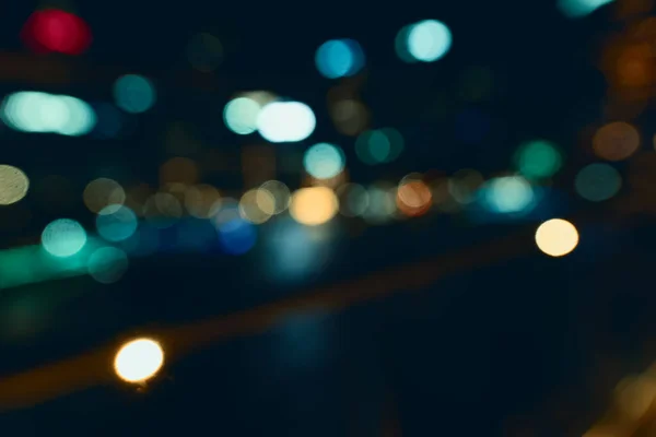 Una Imagen Verdadero Fondo Luces Ciudad Bokeh —  Fotos de Stock