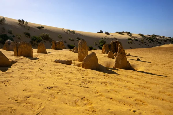 Een Afbeelding Van Pinnacles Zand Woestijn West Australië — Stockfoto