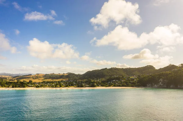 Een Antenne Uitzicht Hahei Beach Nieuw Zeeland — Stockfoto