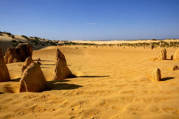 Uma Imagem Areia Pinnacles Deserto Oeste Austrália — Fotografia de Stock