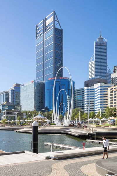 Perth West Australië Januari 2020 Spandasculptuur Bij Elizabeth Quay Perth — Stockfoto