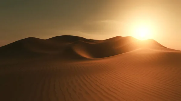 Μια Έρημος Αμμόλοφος Ηλιοβασίλεμα Φόντο Απεικόνιση — Φωτογραφία Αρχείου