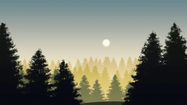 Illustration Den Svarta Skogen Tyskland — Stockfoto