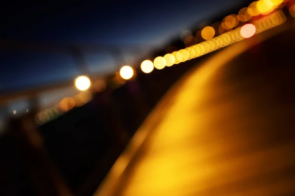 Ein Bild Einer Bokeh Stadt Beleuchtet Hintergrund — Stockfoto